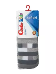 Детские колготки conte-kids sof-tiki (махровые внутри) с рисунками 393 серый, , 116-122 (18), CONTE-KIDS, - 2