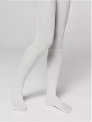 Колготки детские с имитацией гольфов в горошек milana bianco, , 146-152, CONTE ELEGANT, - 1