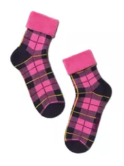 Махровые детские носки sof-tiki (с отворотом) 224 розовый, , 22, CONTE-KIDS, - 1