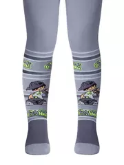 Детские колготки sof-tiki (махровые внутри) с рисунками 391 светлый джинс, , 62-74 (12), CONTE-KIDS, - 1