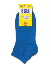 Носки детские короткие (однотонные) esli 000 синий, , 16, ESLI, - 2