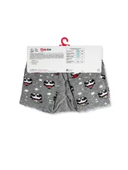 Новогодние детские колготки «xmas panda» conte-kids 554 серый, , 62-74 (12), CONTE-KIDS, - 5