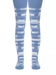 Детские колготки sof-tiki (махровые внутри) с рисунками 393 голубой, , 116-122 (18), CONTE-KIDS, - 1