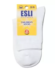 Носки детские (однотонные) esli 000 белый, , 18, ESLI, - 2