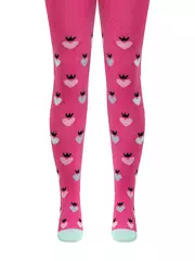 Хлопковые детские колготки tip-top 614 розовый, , 116-122 (18), CONTE-KIDS, - 1