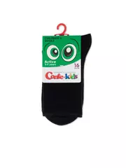 Удлиненные детские носки (однотонные) active 000 черный, , 18, CONTE-KIDS, - 2