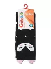 Хлопковые гольфы tip-top с забавными мордашками 043 черный, , 14, CONTE-KIDS, - 2