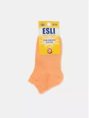 Носки детские короткие (однотонные) esli 000 персик, , 14, ESLI, - 2