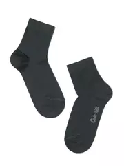 Хлопковые детские носки (однотонные) tip-top 000 темно-серый, , 18, CONTE-KIDS, - 1