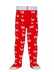 Детские новогодние колготки с помпоном «santa claus» conte-kids 556 красный, , 104-110 (16), CONTE-KIDS, - 3