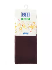 Колготки детские esli (однотонные) 000 шоколадный, , 140-146 (22), ESLI, - 1