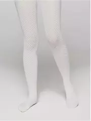 Эластичные детские колготки с ажурным рисунком emily bianco, , 116-122, CONTE ELEGANT, - 2