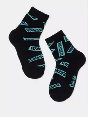 Носки детские махровые sof-tiki "whatever" 596 черный, , 16, CONTE-KIDS, - 1