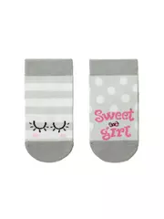 Носки детские conte-kids веселые ножки 284 светло-серый, , 12, CONTE-KIDS, - 1