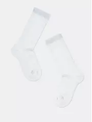 Ажурные детские гольфы miss 055 белый, , 16, CONTE-KIDS, - 2