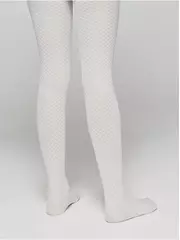 Эластичные детские колготки с ажурным рисунком emily bianco, , 116-122, CONTE ELEGANT, - 4