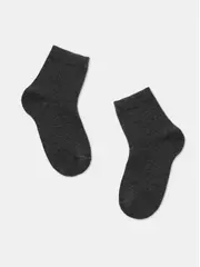 Хлопковые детские носки (однотонные) esli 000 темно-серый, , 14, ESLI, - 1