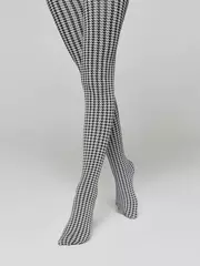 Плотные детские эластичные колготки olivia grey-bianco, , 116-122, CONTE ELEGANT, - 3