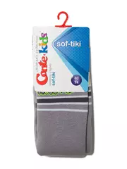 Детские колготки sof-tiki (махровые внутри) с рисунками 391 серый, , 62-74 (12), CONTE-KIDS, - 2