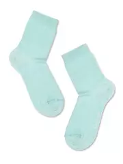 Хлопковые детские носки (однотонные) tip-top 000 бледно-бирюзовый, , 16, CONTE-KIDS, - 1
