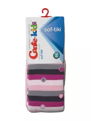 Детские колготки conte-kids sof-tiki (махровые внутри) с рисунками 397 cветло-розовый, , 128-134 (20), CONTE-KIDS, - 2