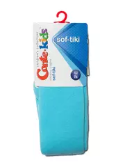 Детские колготки conte-kids sof-tiki (махровые внутри) с рисунками 390 бирюза, , 62-74 (12), CONTE-KIDS, - 2