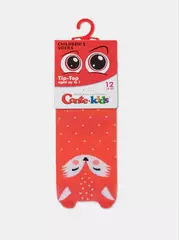 Хлопковые детские носки tip-top (мордашки) 604 мандариновый, , 16, CONTE-KIDS, - 2