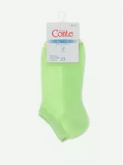 Ультракороткие женские носки active с сеточкой 277 салатовый, , 38-39 (25), CONTE ELEGANT, - 5
