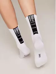 Носки женские хлопковые active (удлиненные) 433 белый-черный, , 36-37 (23), CONTE ELEGANT, - 1