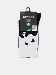 Носки мужские diwari happy 162 черный-белый, , 40-41 (25), DIWARI, - 3