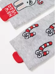 Детские новогодние носки new year 907 светло-серый, , 13-14, CONTE-KIDS, - 3