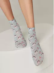 Женские новогодние носки fantasy new year 611 mix, , 36-39 (23-25), CONTE ELEGANT, - 2