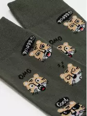 Носки мужские diwari happy 657 хаки, , 40-41 (25), DIWARI, - 2