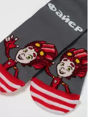 Носки детские фикски 914 темно-серый, , 18, CONTE-KIDS, - 3