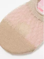 Подследники женские из вискозы с люрексом 236 кремовый, , 36-37 (23), CONTE ELEGANT, - 3