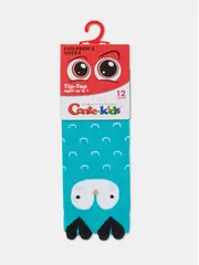 Хлопковые детские носки tip-top (мордашки) 603 бирюза, , 12, CONTE-KIDS, - 2