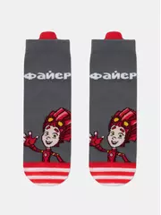 Носки детские фикски 914 темно-серый, , 18, CONTE-KIDS, - 1