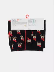 Детские новогодние колготки conte-kids new year 623 черный, , 80-86 (14), CONTE-KIDS, - 5