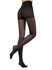 Колготки с имитацией шва и утягивающими шортиками line slim, , 4, CONTE ELEGANT, - 3