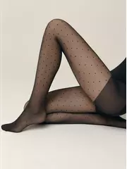 Колготки в точку с утягивающими шортиками dots slim, , 5, CONTE ELEGANT, - 4