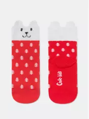 Детские новогодние носки new year 909 красный, , 16-18, CONTE-KIDS, - 2