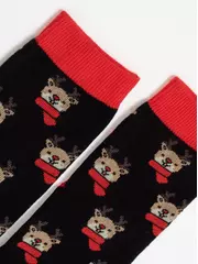 Мужские новогодние носки diwari new year 908 черный, , 42-45 (27-29), DIWARI, - 3