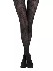 Колготки с рисунком «ромбы» conte accent, , 2, CONTE ELEGANT, - 3
