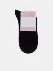 Хлопковые женские носки с рисунком «pwr grl» 440 черный, , 38-39 (25), CONTE ELEGANT, - 6