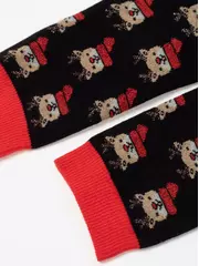 Женские новогодние носки с люрексом new year 908 черный, , 36-39 (23-25), CONTE ELEGANT, - 2