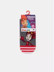 Носки детские фикски 914 темно-серый, , 18, CONTE-KIDS, - 4