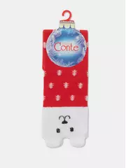 Женские новогодние носки conte new year 909 красный, , 36-39 (23-25), CONTE ELEGANT, - 5