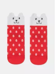 Детские новогодние носки new year 909 красный, , 16-18, CONTE-KIDS, - 1