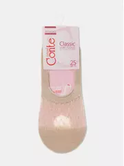 Подследники женские из вискозы с люрексом 236 кремовый, , 36-37 (23), CONTE ELEGANT, - 5