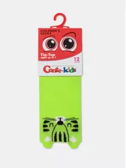 Хлопковые детские носки tip-top (мордашки) 605 салатовый, , 18, CONTE-KIDS, - 2